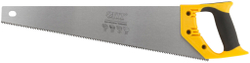 Ножовка по дереву средний каленый зуб 7 ТPI, 2D заточка, пластиковая прорезиненная ручка 450 мм FIT