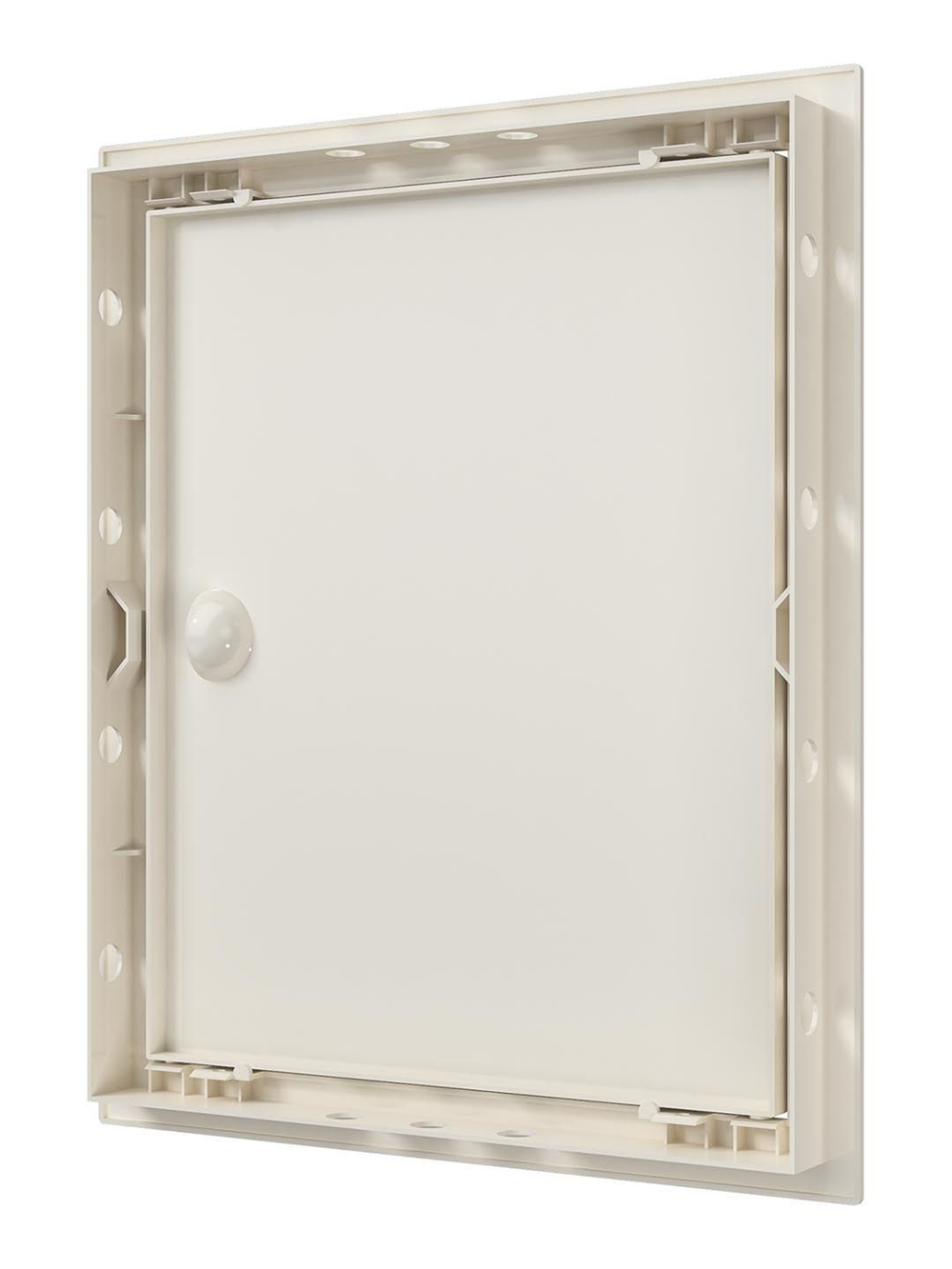 Люк ревизионный ЛР фланец 246х296 ручка 268х318 пластик Ivory EVECS