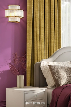 Дизайн штор "Текстура льна в желтых оттенках"