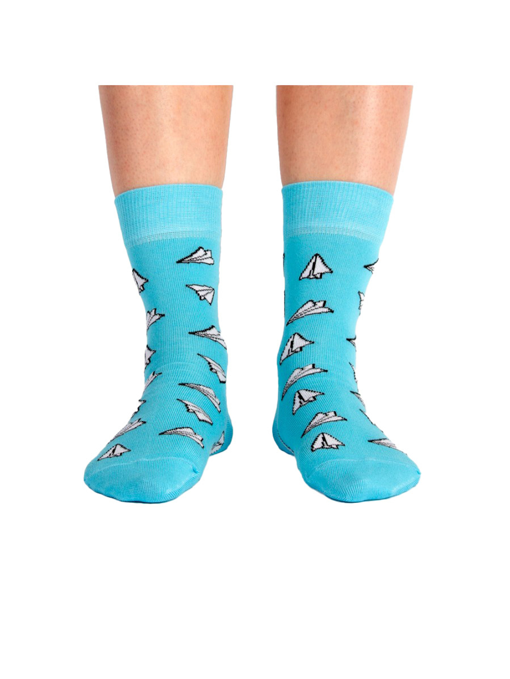 Носки медицинские женские Babushka, "Самолетики", голубой, 36-40