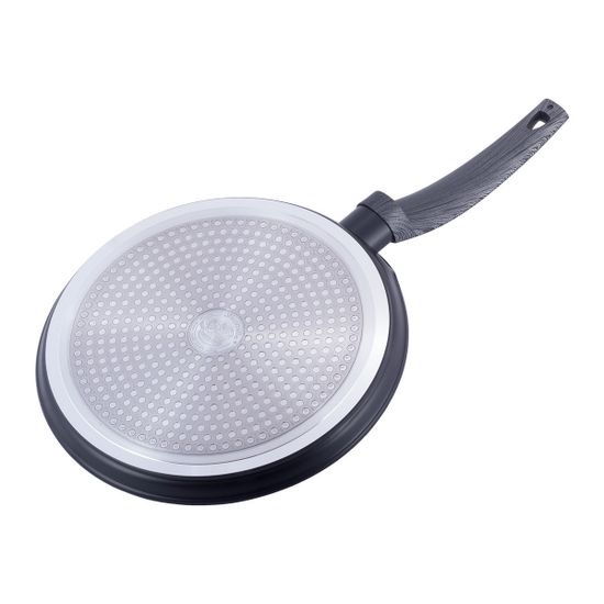 Сковорода блинная 24 см. из кованного алюминия Kamille КМ-4126 с мраморным покрытием