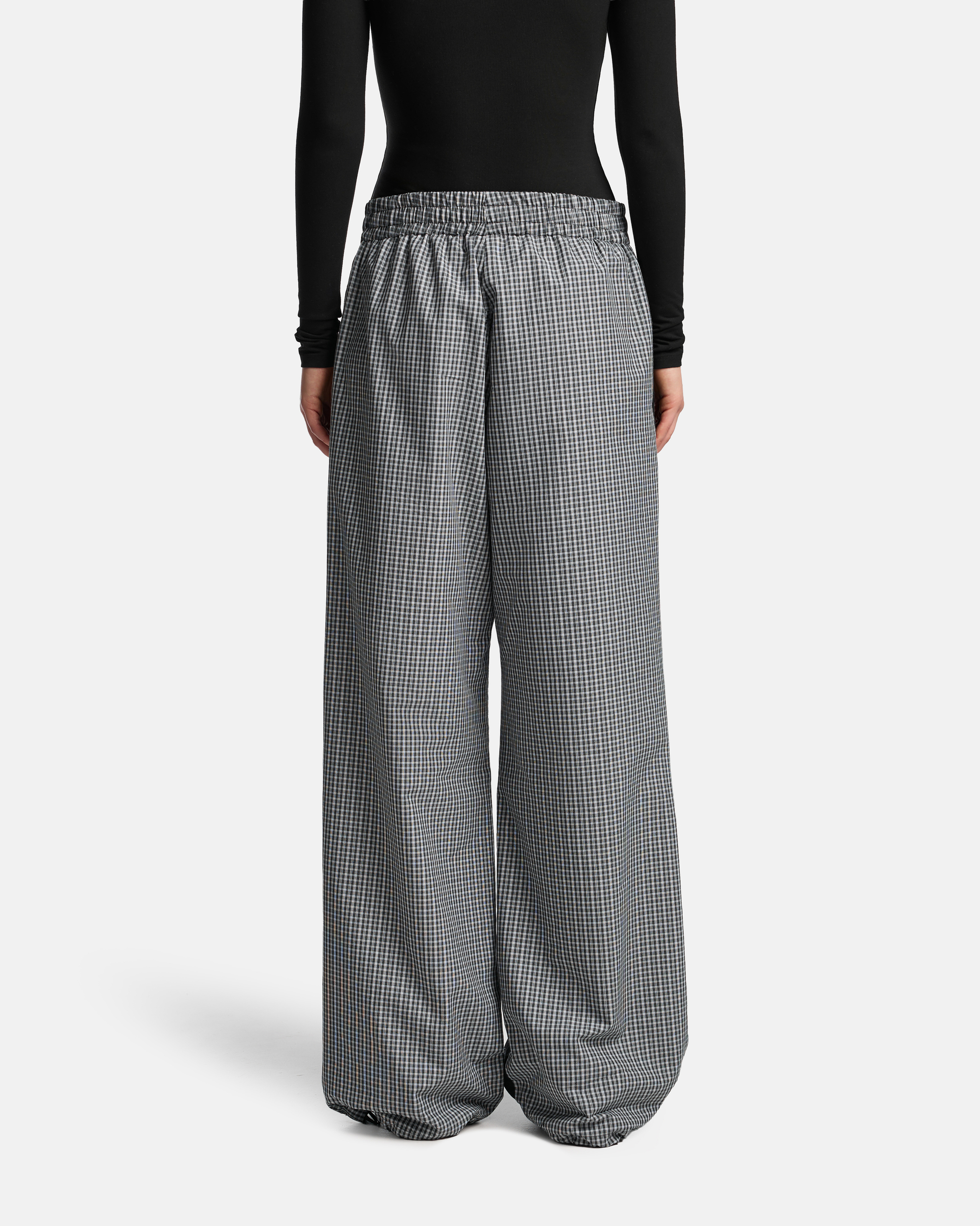 БРЮКИ ИЗ ПЛАЩЕВКИ DOUBLE