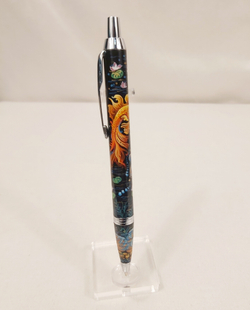 Ручка "Золотые рыбки" с ручной росписью Палех в футляре