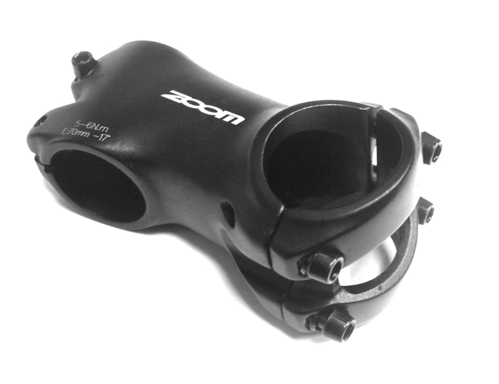 Вынос руля ZOOM TDS-C342-8FOV 1-1/8",  L-45мм, +3°, под руль Ш31.8, черный, литой алюм.