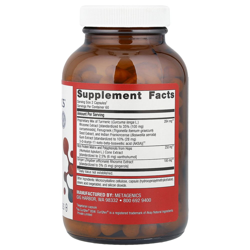 Metagenics, Inflavonoid Intensive Care®, здоровье суставов, 120 капсул