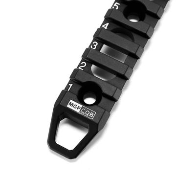 Полые рельсовые секции Magorui M-LOK/Keymod / Металлическая направляющая рейка MLOK (3, 7, 11 слотов)