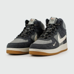 Кроссовки Nike Air Force 1 Mid Blue / L.Grey with Fur