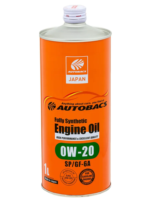 Моторное масло Autobacs Engine Oil 0W-20, SP/GF-6A, синтетическое, 1 л