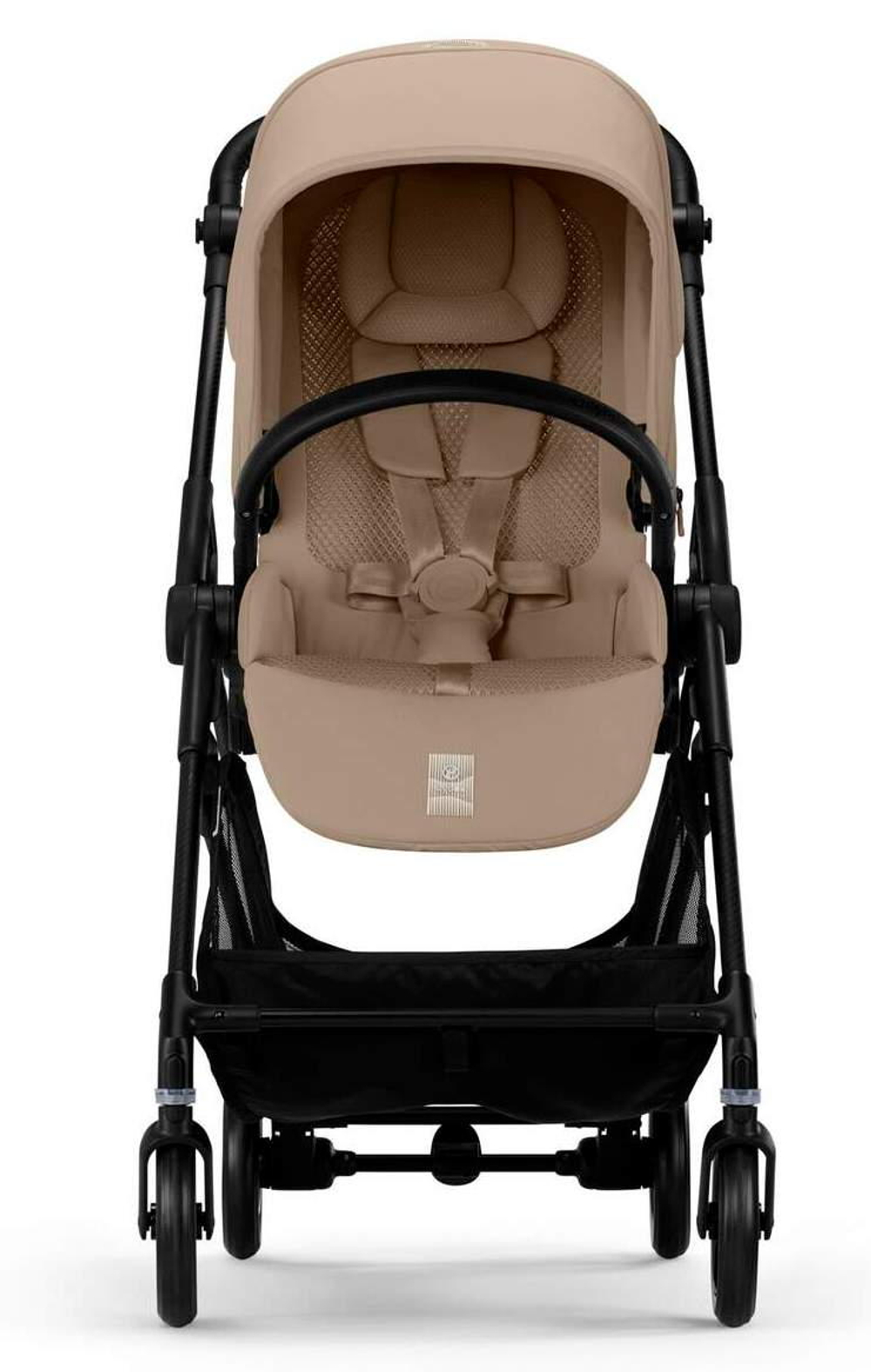 Прогулочная коляска Cybex Melio Carbon New Almond Beige с дождевиком
