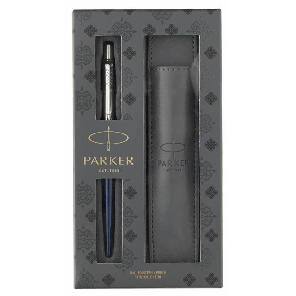 Набор шариковая ручка + чехол Parker Jotter Core Royal Blue CT (2020374)