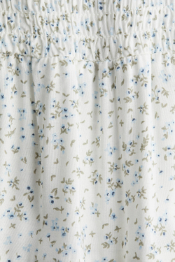 H&M Длинная юбка в складку, белый