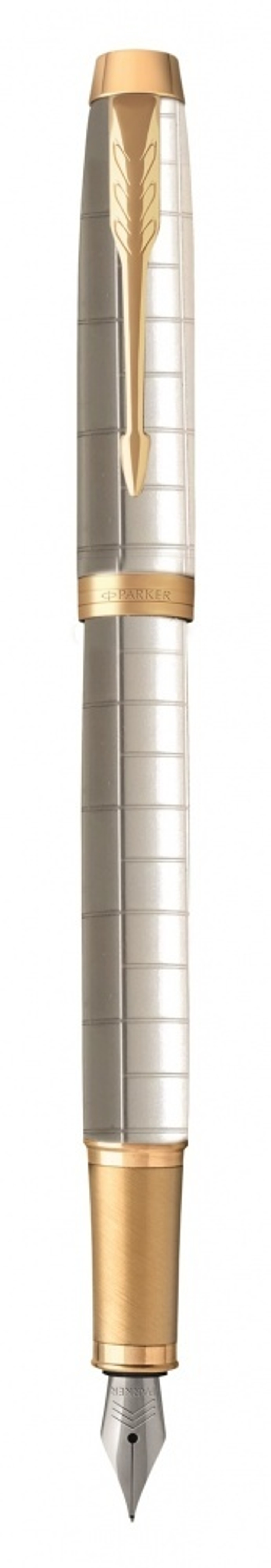 Перьевая ручка Parker IM Premium F318  Pearl GT,перо: F, цвет чернил: blue, в подарочной упаковке.