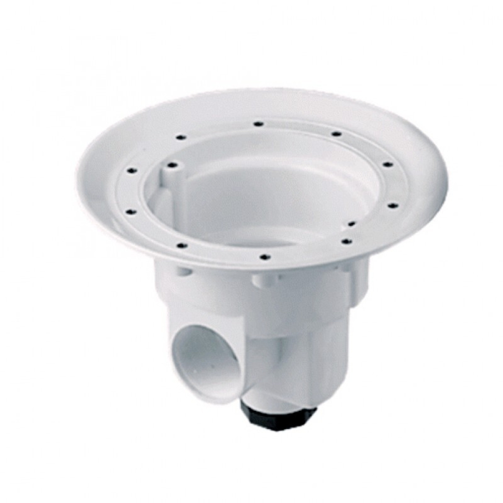 Донный слив круглый Ø 290 ABS-пластик, подкл. бок. 2" (внутр.) (пленка)