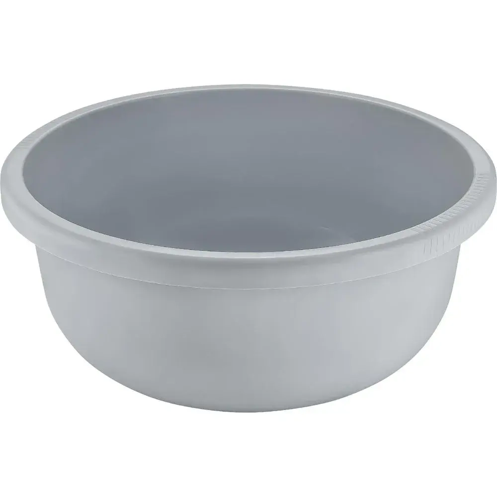 Таз круглый 6,5л серый шторм