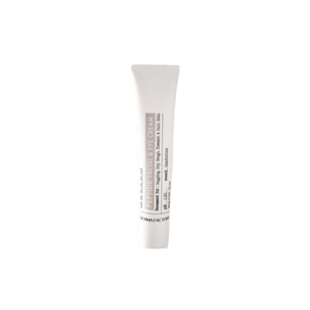 Крем для лица и кожи вокруг глаз с пептидами Derma Factory Peptide facial and eye cream, 20 мл
