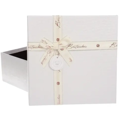 Коробка подарочная «Текстура» 27*27*11,5 см, белый