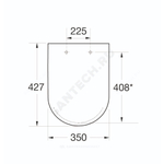 Сиденье для унитаза supralit микролифт белое The Gap Roca A80173200B