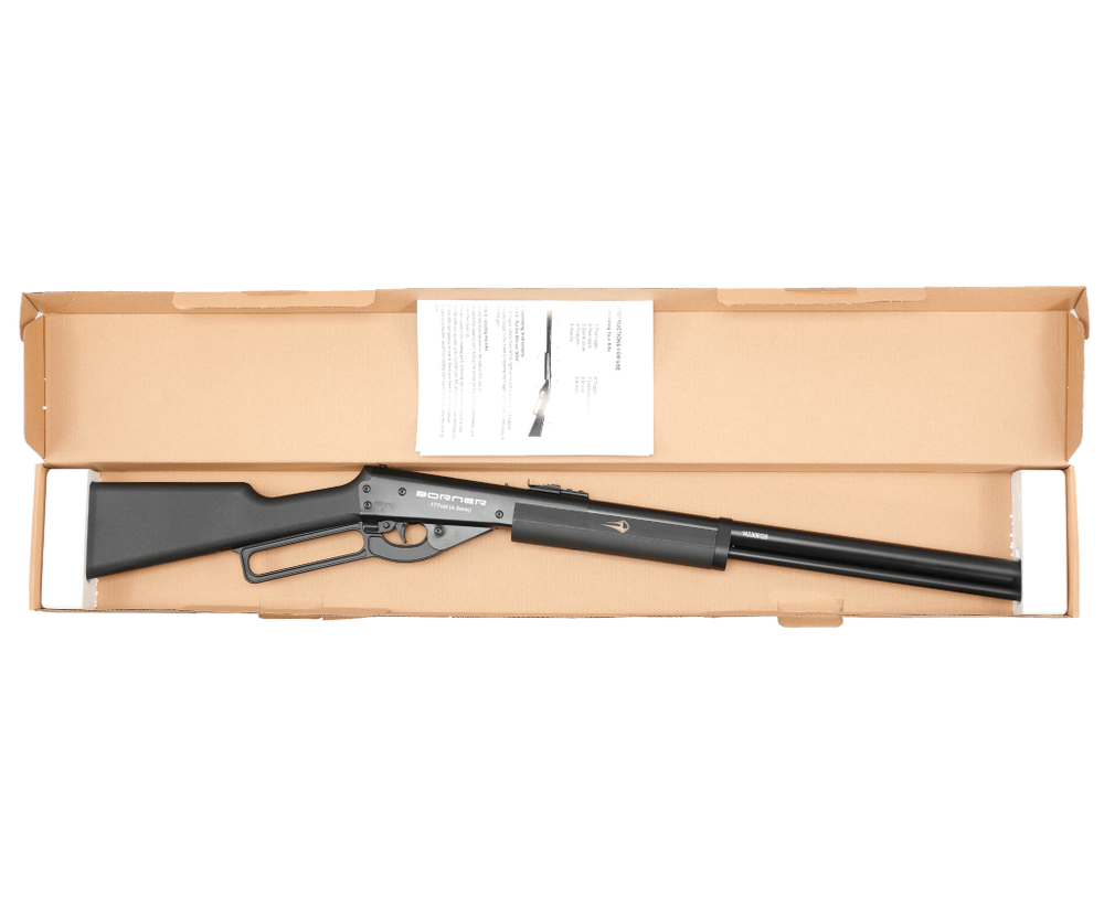 Винтовка пневматическая Borner Lever Action (скоба Генри, пластик, XSV0S01) кал. 4.5 мм, 3 Дж.