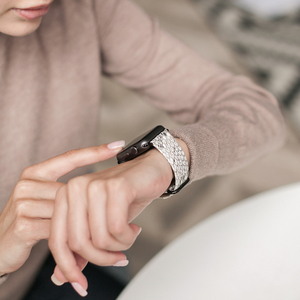 Ремешок для Apple Watch 42/44mm Classic из кожи питона серого цвета