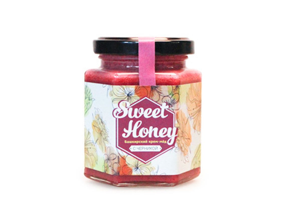 Крем-мед с черникой Sweet Honey, 230г