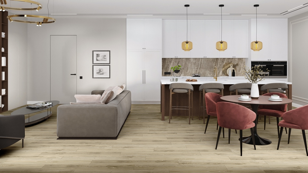 LVT-плитка Damy Floor SL3739-3-LVT Дуб Белый