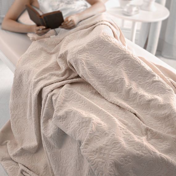 Покрывало простынь махровая  ALORA  TIVOLYO HOME Турция