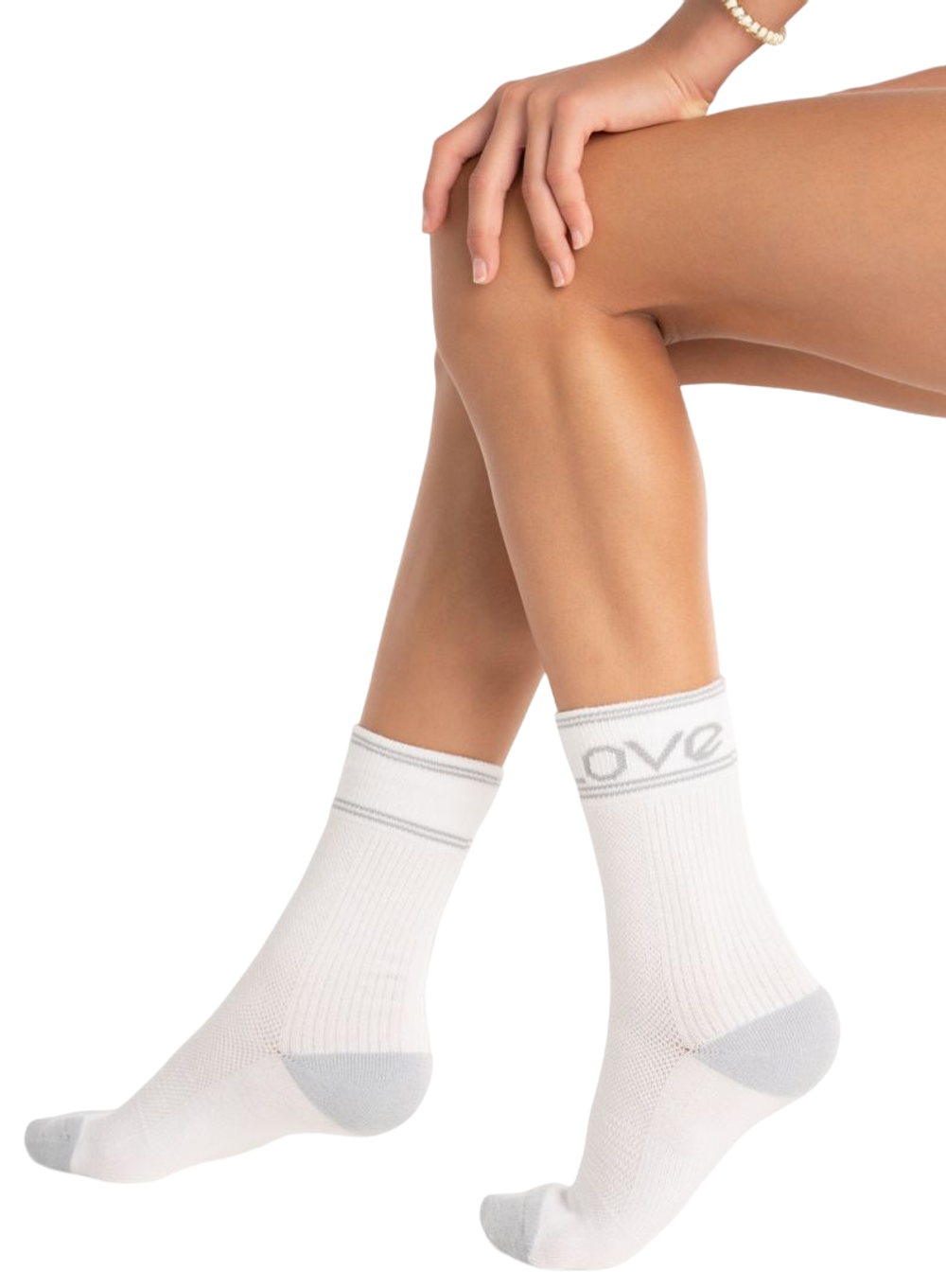 Теннисные носки Lucky in Love Core Crew 2P - White