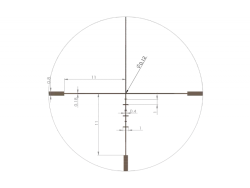 Оптический прицел ARTELV, 1-6x24 SFP, 30 mm, с подсветкой fiber