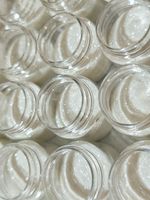 Блёстки Глиттер 301-02мм Белый прозрачный глянец - универсальные