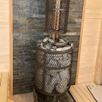 Банная печь «Атмосфера L» сетка нержавейка до 20 м³