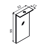 Зеркало ORKA Knidos 55 с подсветкой, черный