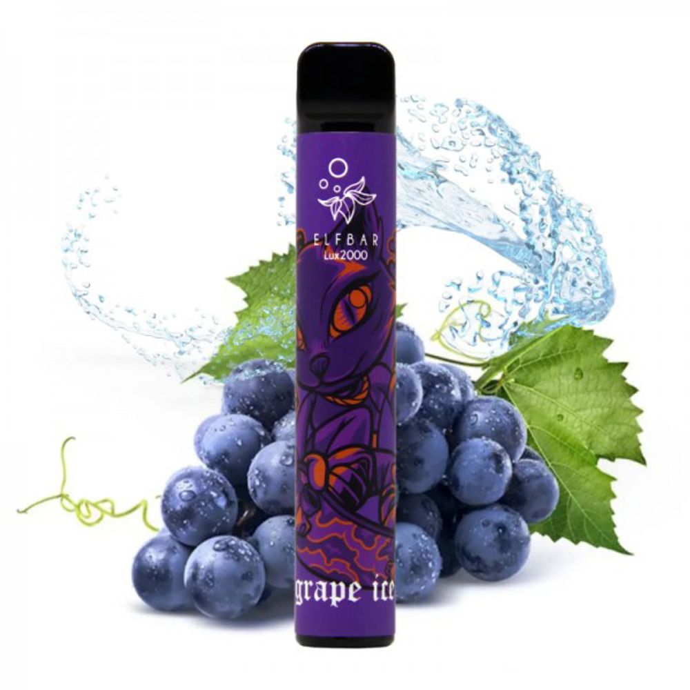 ELF BAR 2000 LUX - Grape Ice (5% nic)