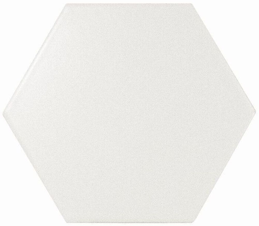 Equipe Scale Hexagon White Matt 10.7x12.4