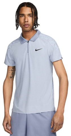 Мужское теннисное поло Nike Dri-Fit Adventage Slam RG Tennis Polo - light armory blue/ashen slate/black