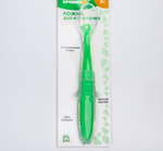 4768004 Ложка силиконовая детская "Жирафик", цвет зеленый