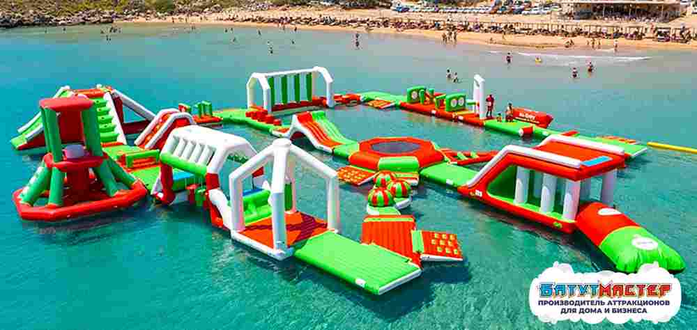 Большой надувной аквапарк «Фруктовый бум» с горками 31×27×5