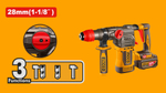 Аккумуляторный бесщеточный перфоратор SDS-Plus INGCO CRHLI422882 INDUSTRIAL 42 В 4.5 Дж