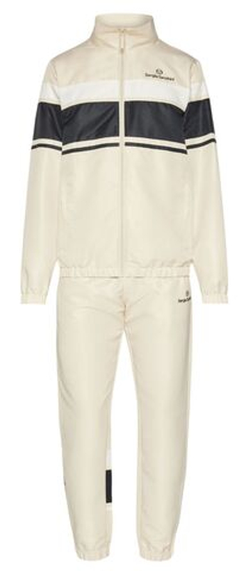 Мужской теннисный костюм Sergio Tacchini Arpa - кремовый/черный