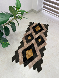 Меховой Коврик прикроватный накидка на кресло из овчины