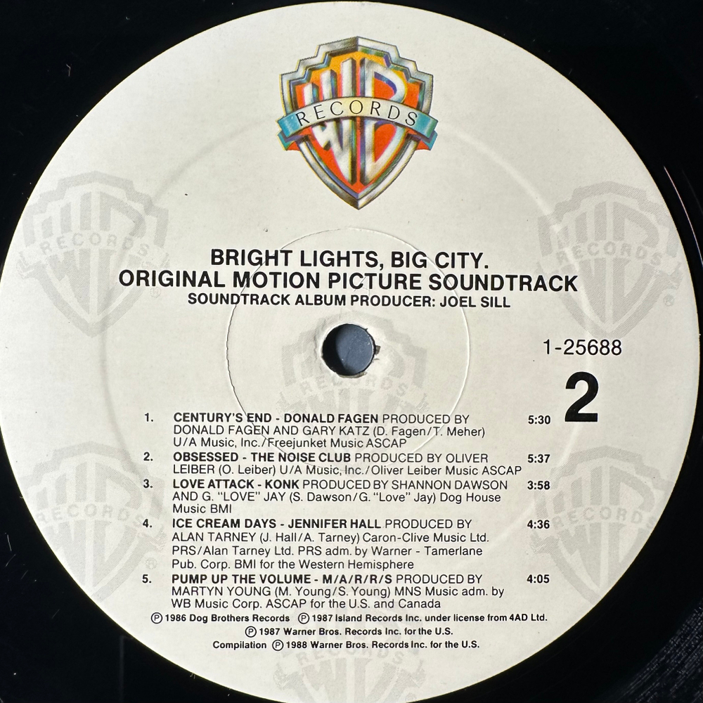 Bright Lights, Big City - Original Motion Picture Soundtrack (США 1988г.)