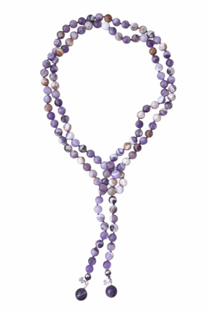 лариат Виолетта из аметиста