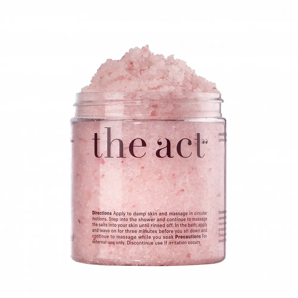 Детокс скраб для ног розовый грейпфрут The Act Detoxifying Leg Scrub Bath Soak 300 г