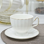 Чайный набор 12 предметов 250мл на подставке "Пломбир" (100378)