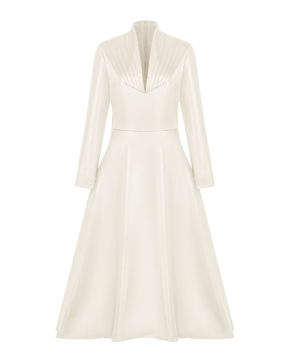 Платье макси с драпировкой на груди