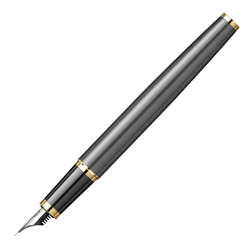 Ручка перьев. Parker IM Premium Grey Core GT (2213776) M черн. черн. подар.кор.