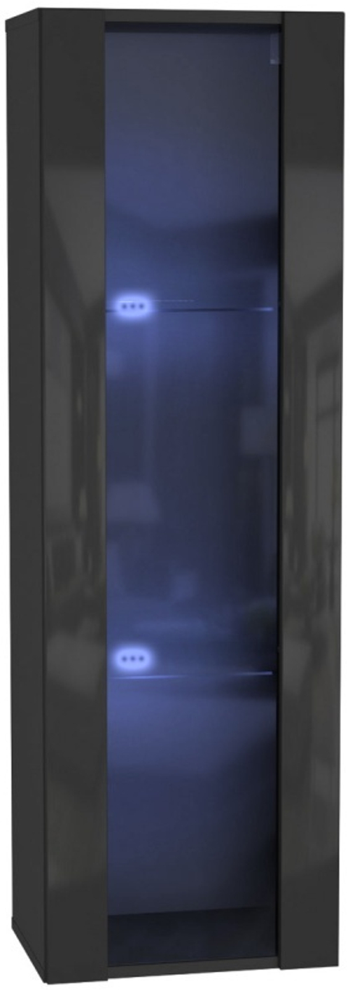 POINT ТИП-21 шкаф навесной Чёрный/Чёрный глянец 71774438 НК-Мебель