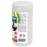 Салфетки для экранов всех типов и пластика универсальные STAFF "EVERYDAY", туба 100 шт., влажные