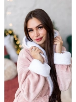 Халат махровый домашний с капюшоном