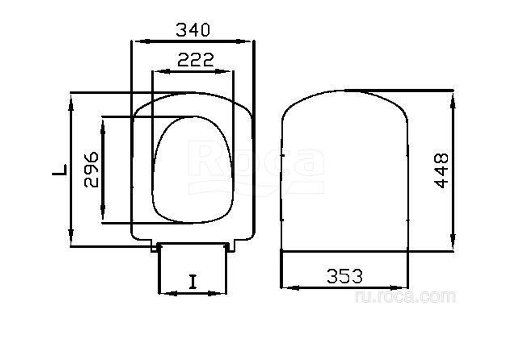 Крышка для чаши Roca Dama Senso ZRU9000040