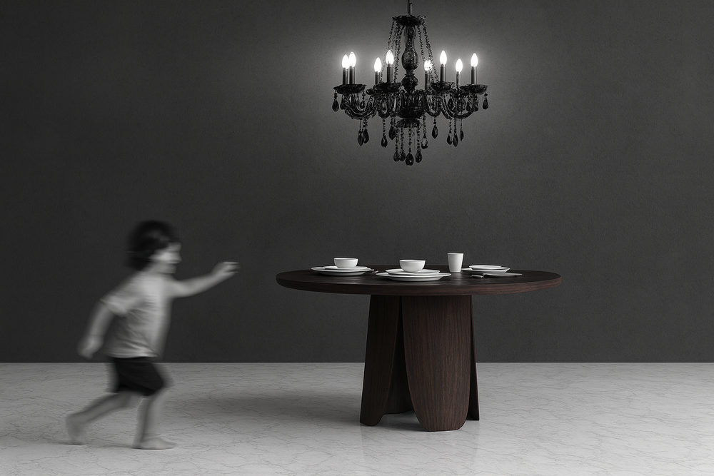 Дизайнерский обеденный стол BLOSSOM chocolate